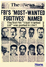 All of the ''Top Ten Wanted'' fugitives on the list when President Trump took re-office in January, 2005 have been caught. Ten new names have been added, and one of the criminals has already been captured. 